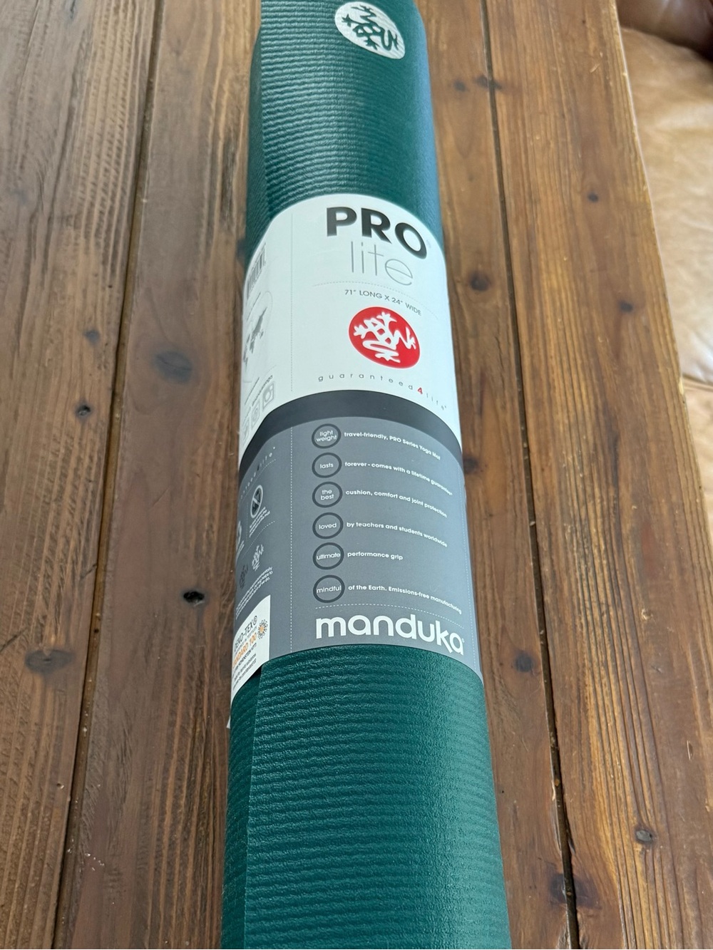 Manduka PROlite Yoga Mat w/ Lifetime Guarantee in Emerald